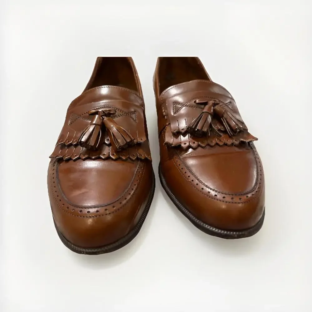 BRUNO MAGLI MENS TASSEL LOAFERS “VENTURA” MADE IN ITALY SIZE 10.5M GOOD COND!